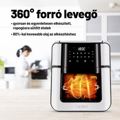 Lauben Air Fryer Oven 1500SB Hőlégkeveréses sütő fritőzzel Lauben Air Fryer Oven 1500SB Hőlégkeveréses sütő fritőzzel